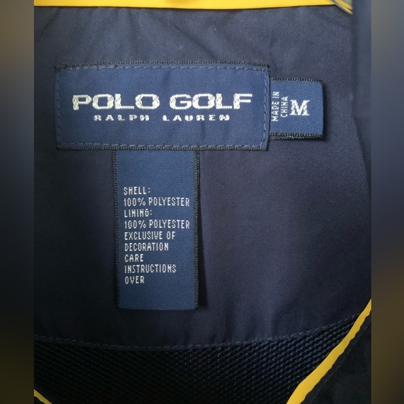 Polo Golf Ralph Lauren-M-Sleeveless Vest, Navy Blue w/embroidered red horse logo - Picture 6 of 9